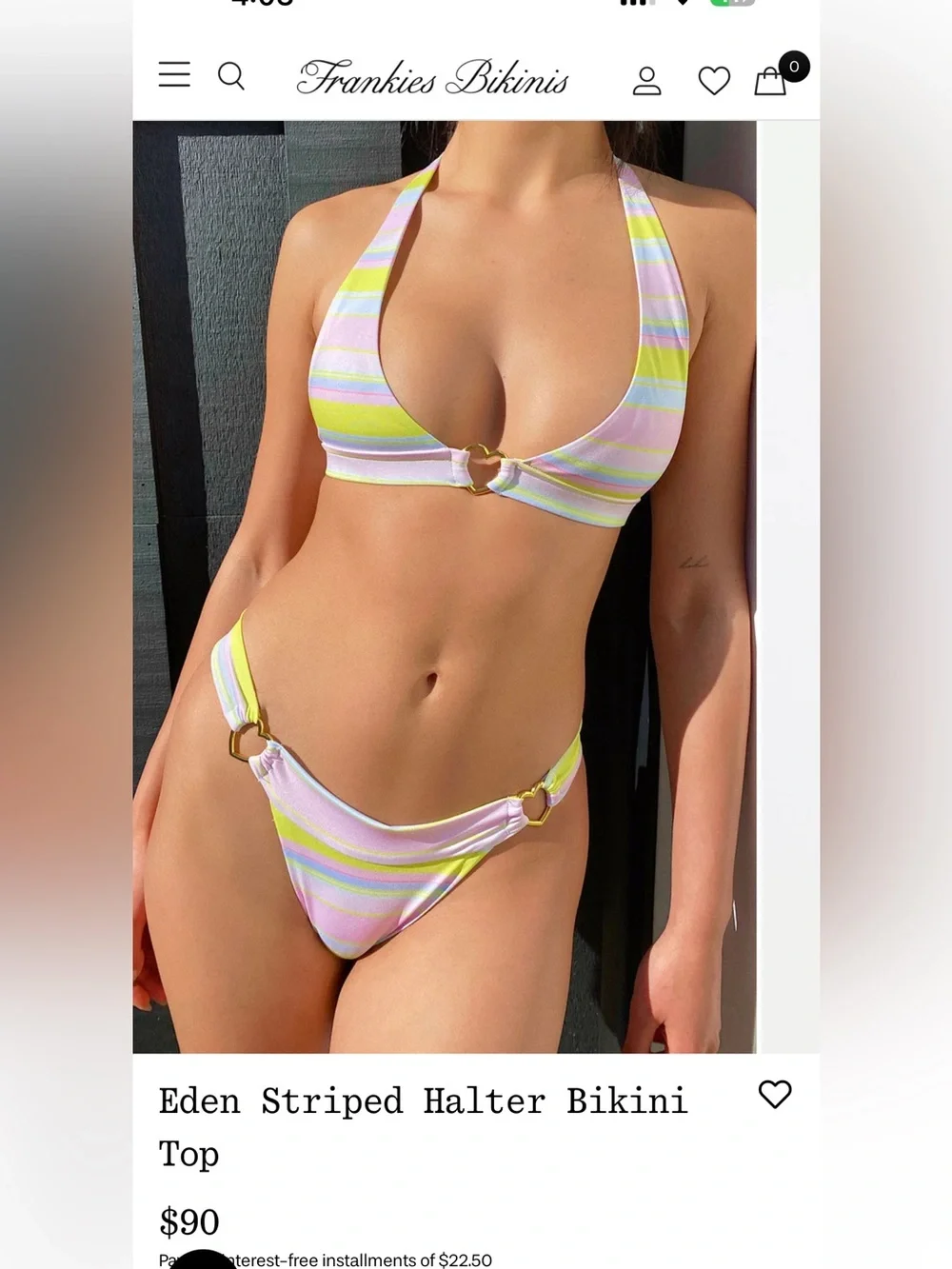 Frankies Bikinis smaller no super